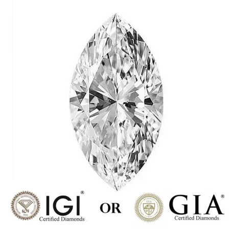 3 Carat Lab Grown Marquise Diamond