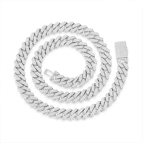 Moissanite Cuban Link Necklace