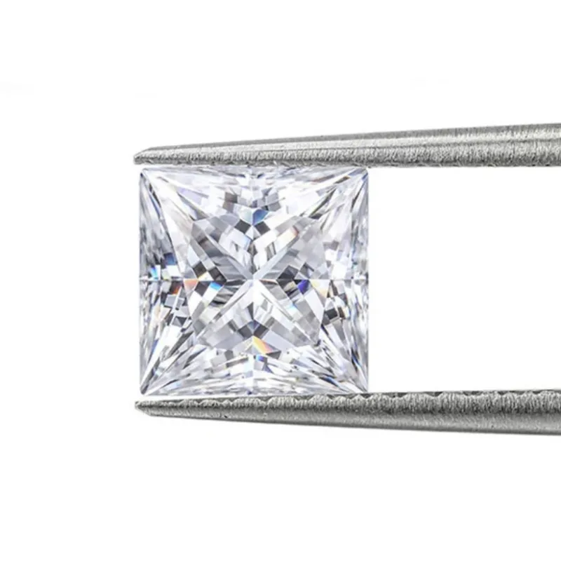 Princess Cut Moissanite-GRA Certified