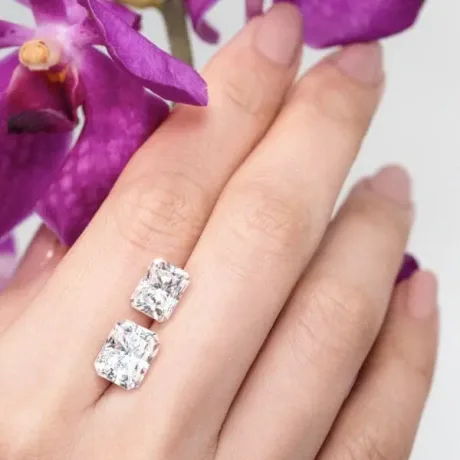 Radiant Cut Moissanite-GRA Certified