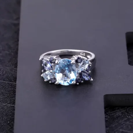 Blue Topaz Ring 2