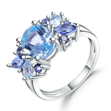 Blue Topaz Ring