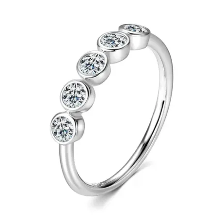 Bubbles Moissanite Ring-Internet Celebrities