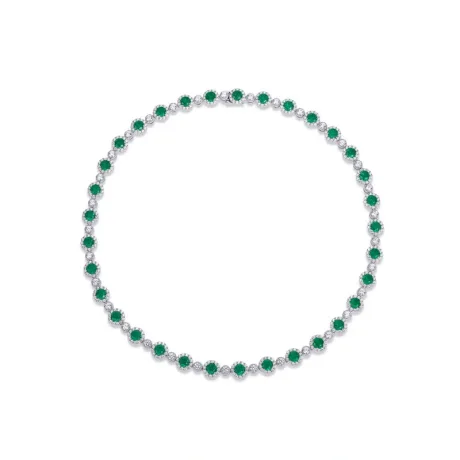 Lab Created Emerald Necklace