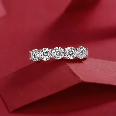 Lab Grown Diamond Engagement Ring 925 Silver 2