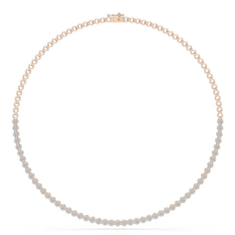 Lab Grown Diamond Tennis Necklace 3.5 CT 2