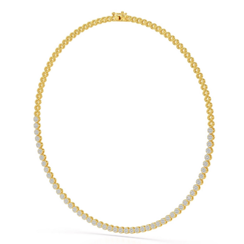 Lab Grown Diamond Tennis Necklace 3.5 CT 3