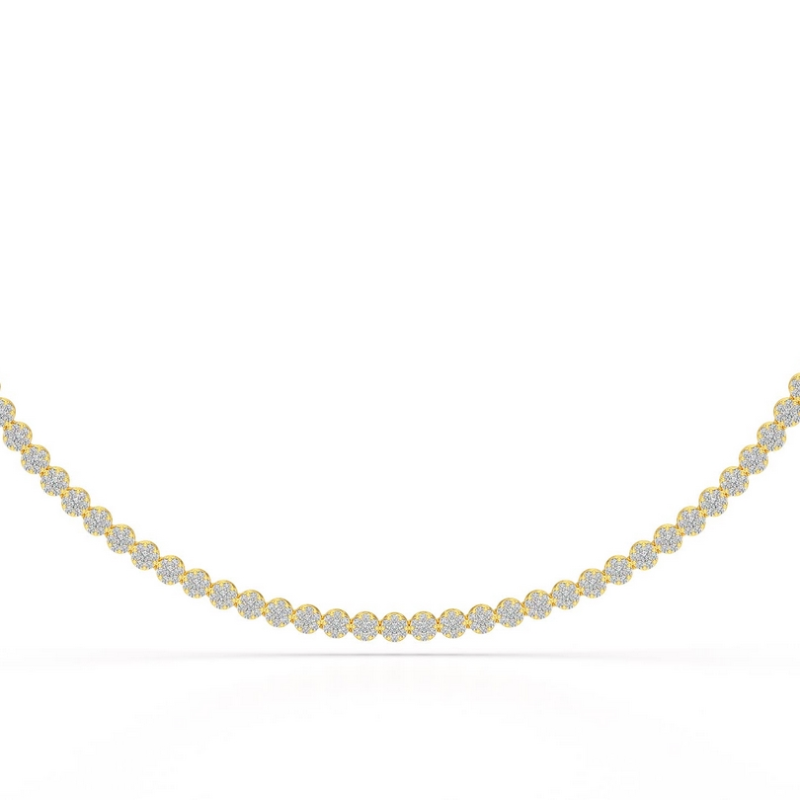 Lab Grown Diamond Tennis Necklace 3.5 CT 4