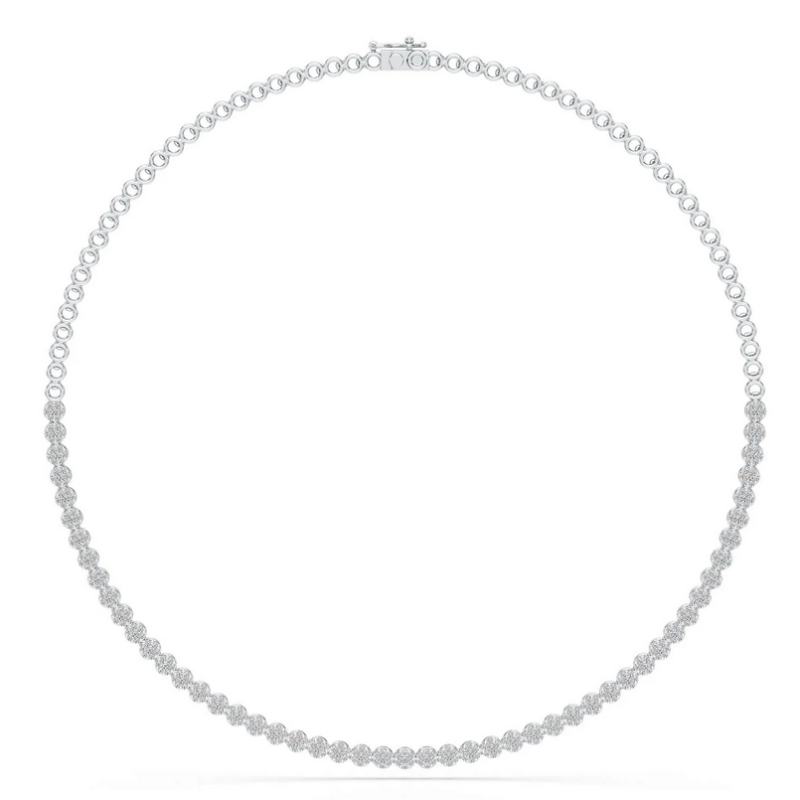 Lab Grown Diamond Tennis Necklace-3.5 CT
