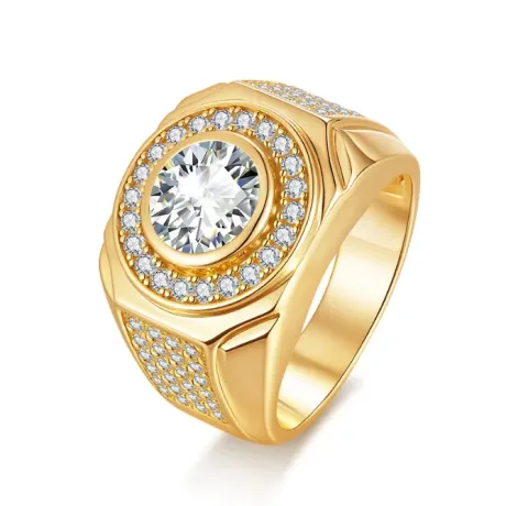 Mens Moissanite Rings