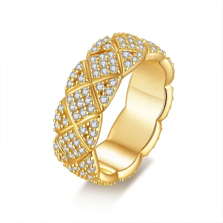 Personal Moissanite Lattice Ring