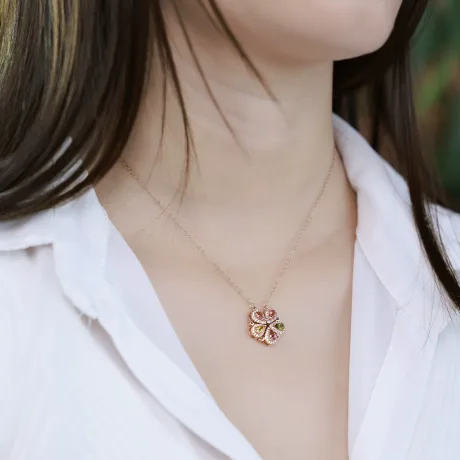 Tourmaline Birthstone Necklace-October